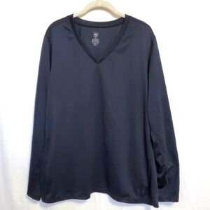 REI Womens Polartec Longsleeve V Neck Top Black  3X